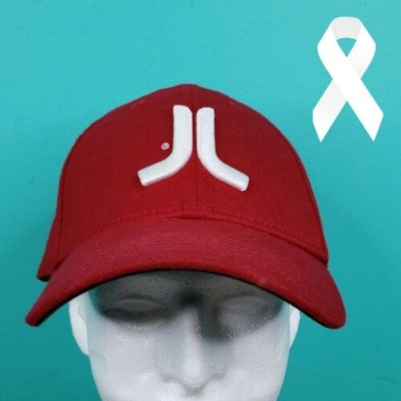 WESC We Are The Superlative Conspiracy Ball Cap Hat  Baseball Red White Logo - Picture 1 of 7